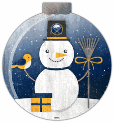 Buffalo Sabres Snowglobe 12in Wall Art