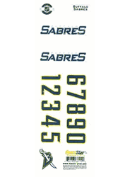 Buffalo Sabres Sportstar Officially Licensed Authentic Center Ice NHL Hockey Helmet Decal Kit