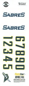Buffalo Sabres Sportstar Officially Licensed Authentic Center Ice NHL Hockey Helmet Throwback Decal Kit