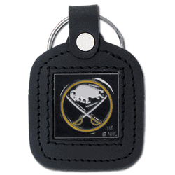 Buffalo Sabres Square Leatherette Key Chain