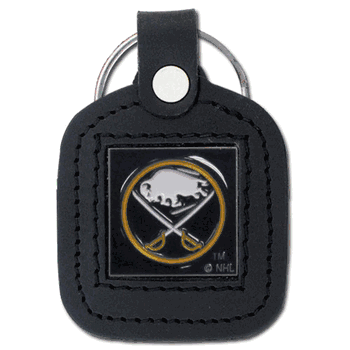 Buffalo Sabres Square Leatherette Key Chain