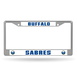 Buffalo Sabres Standard Chrome Frame with Plastic Inserts 12" x 6" Car/Truck Auto Accessory
