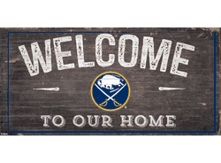 Buffalo Sabres Welcome Distressed 6x12
