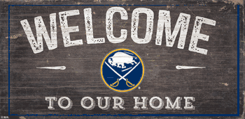 Buffalo Sabres Welcome Distressed 6x12