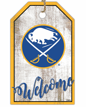 Buffalo Sabres Welcome Team Tag 11x19 Sign
