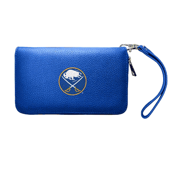 Buffalo Sabres Zip Organizer Wallet Pebble Royal