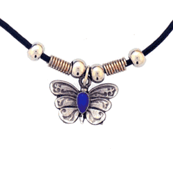Butterfly Adjustable Cord Necklace