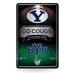 BYU Cougars  11" x 17" Metal Home Dcor Sign