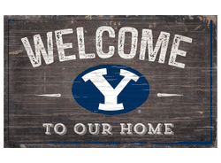 BYU Cougars 11X19 Welcome to Our Home Sign