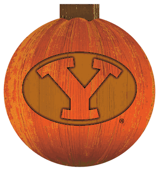 BYU Cougars 12 in. Halloween Pumpkin Sign