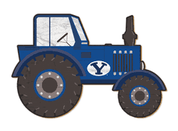 BYU Cougars 12" Tractor Cutout Sign