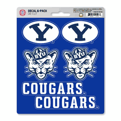 BYU Cougars 6 Count Mini Decal Sticker Pack