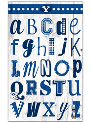 BYU Cougars Alphabet 11x19 Sign