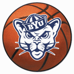 BYU Cougars Basketball Rug - 27in. Diameter