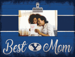 BYU Cougars Best Mom with Stripe Clip Frame