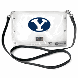 BYU Cougars Clear Envelope Purse STRAP