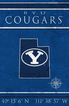 BYU Cougars Coordinates 17x26