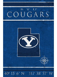 BYU Cougars Coordinates 17x26