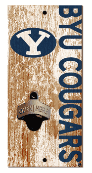 BYU Cougars Distressed Bottle Opener