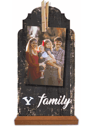 BYU Cougars Family Clothespin 6x12
