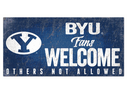BYU Cougars Fans Welcome Sign