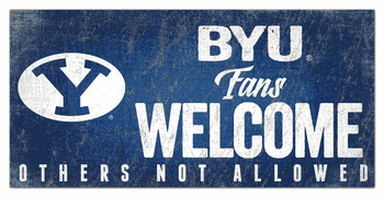 BYU Cougars Fans Welcome Sign