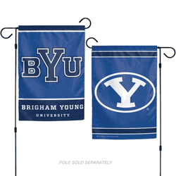 BYU Cougars Flag 12x18 Garden Style 2 Sided