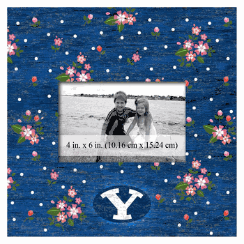BYU Cougars Floral 10x10 Frame