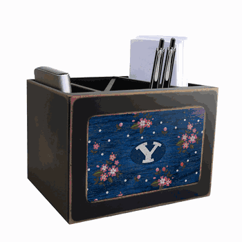 BYU Cougars Floral Desktop Organizer