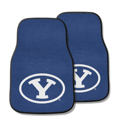 BYU Cougars Front Carpet Car Mat Set - 2 Pieces
