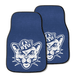 BYU Cougars Front Carpet Car Mat Set - 2 Pieces