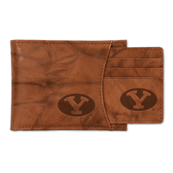 BYU Cougars  Genuine Leather Slider Wallet
