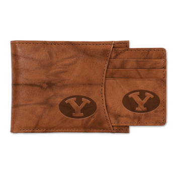BYU Cougars  Genuine Leather Slider Wallet
