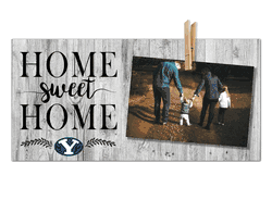 BYU Cougars Home Sweet Home Clothespin 6x12