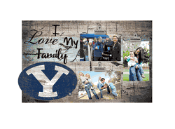 BYU Cougars I Love my Family Clip Frame