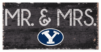 BYU Cougars Mr & Mrs Sign