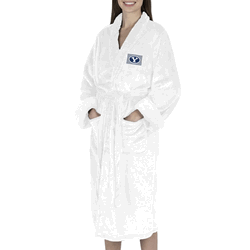 BYU Cougars NCAA White Out Silk Touch Robe Small/Medium