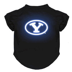BYU Cougars Neon Pet T-Shirt, X-Large