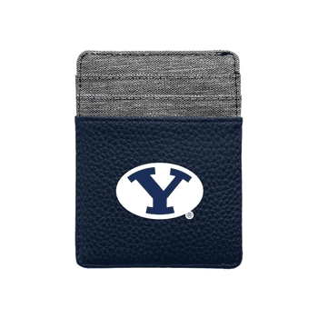 BYU Cougars Pebble Front Pocket Wallet Navy