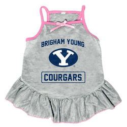 BYU Cougars Pet Dress Grey Type XLarge