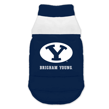 BYU Cougars Pet Parka Puff Vest Extra Small