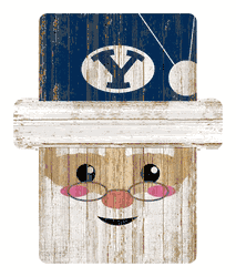 BYU Cougars Santa Ornament