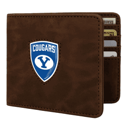 BYU Cougars  Shield Wallet - Brown