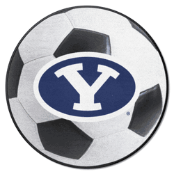BYU Cougars Soccer Ball Rug - 27in. Diameter