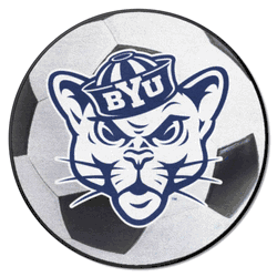 BYU Cougars Soccer Ball Rug - 27in. Diameter