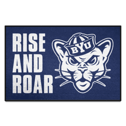 BYU Cougars Starter Mat Accent Rug - 19in. x 30in. Slogan Starter Mat