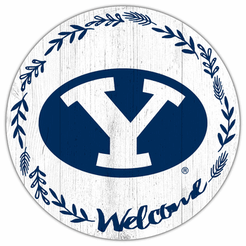 BYU Cougars Welcome 12in Circle