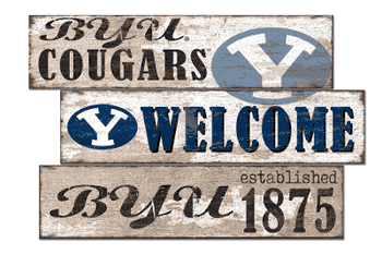BYU Cougars Welcome 3 Plank