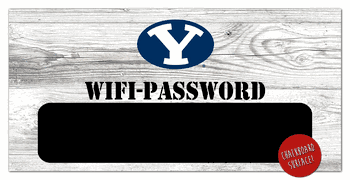 BYU Cougars Wifi Password 6x12 Sign
