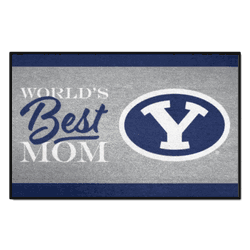 BYU Cougars World's Best Mom Starter Mat Accent Rug - 19in. x 30in.
